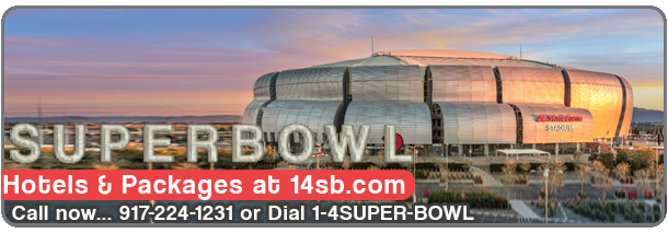 Click Here & Get Ready for Super Bowl 5-star luxury/budget hotels
